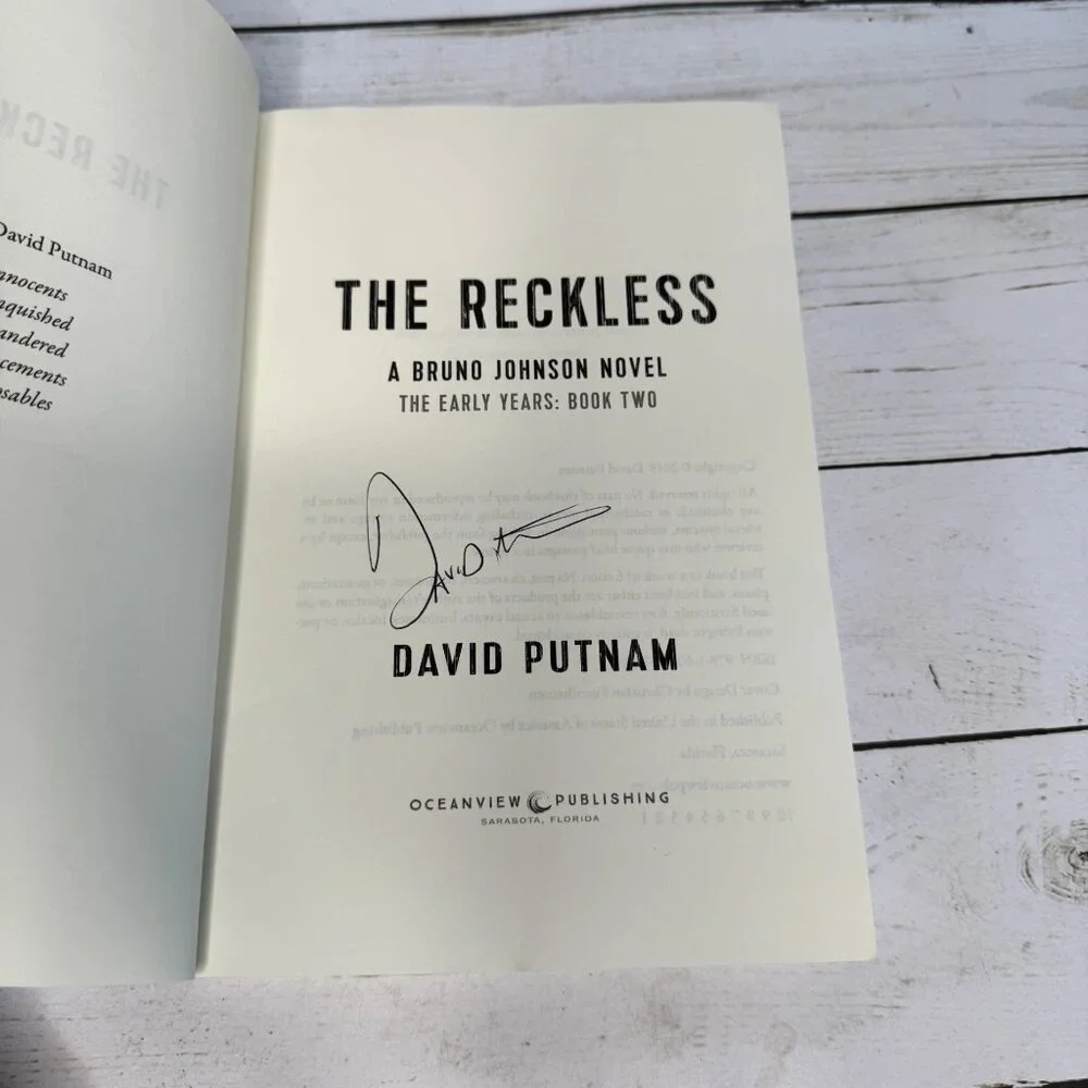 The Reckless David Putnam Signed‎ ARC 2019 Advance Reading Copy Bruno Johnson